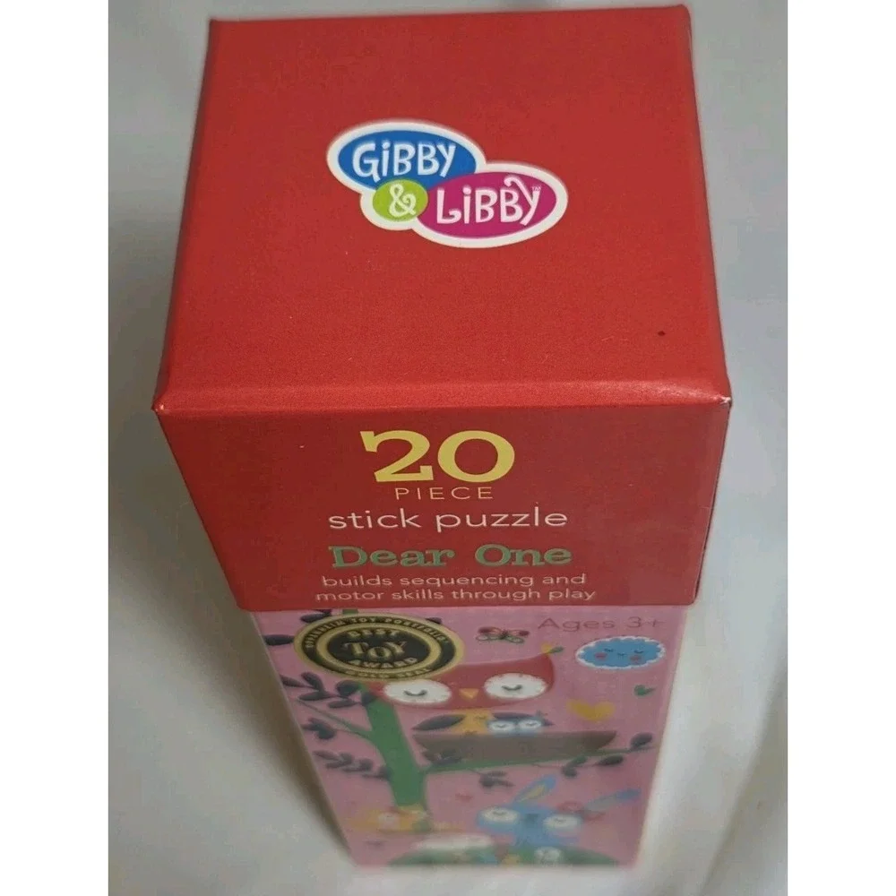 Award Win Gibby & Libby Dear One 20-Piece Line Up Animal Cardboard Puzzle Age 3+